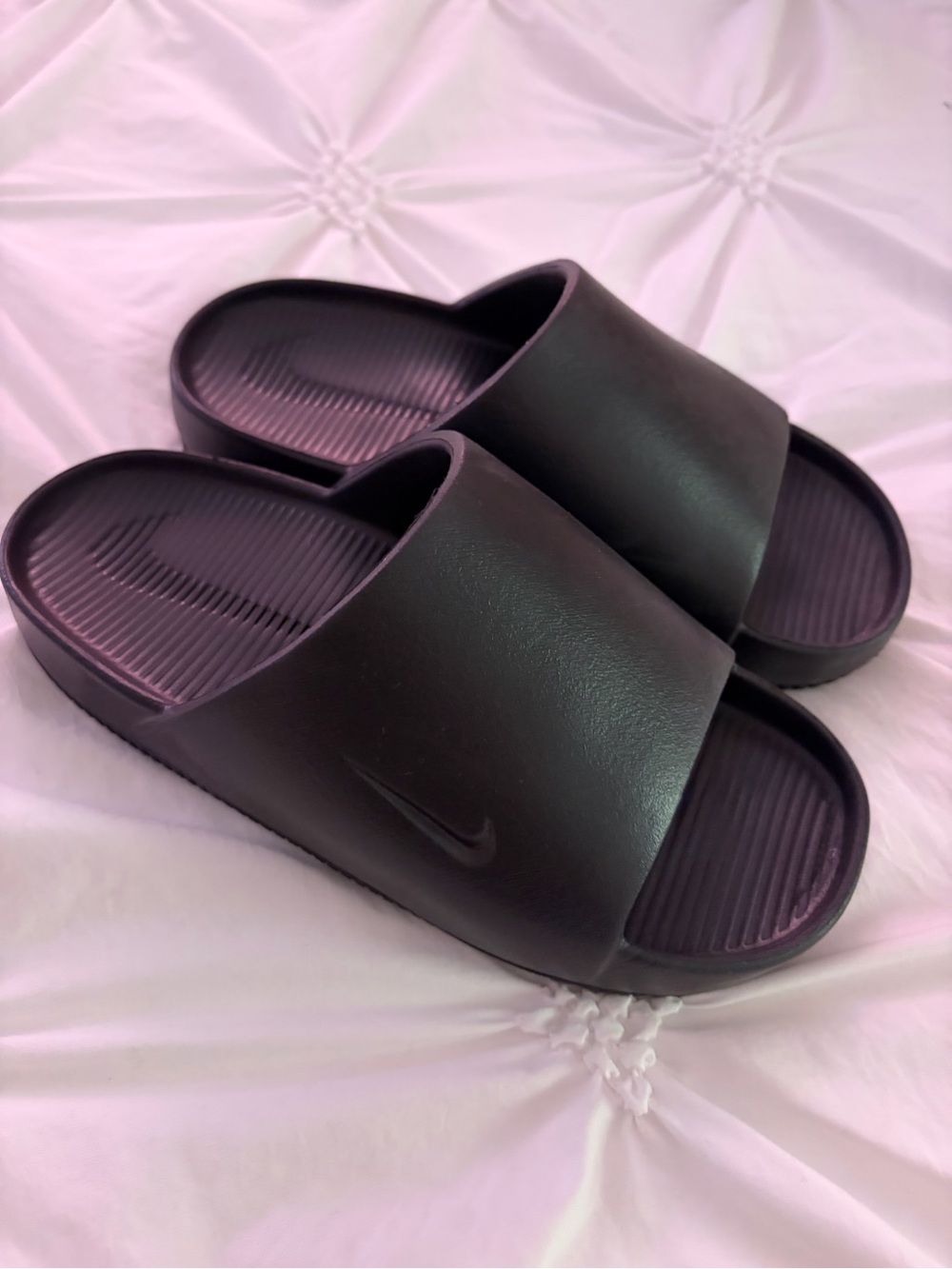 Nike Black Slip-On Slide Sandals